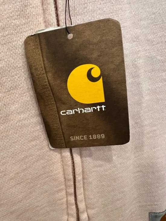 Carhartt Blush Pink Zip-Up Hooded Sweatshirt. New with tags. - Picture 7 of 8